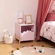 ATMOSPHERA - Table de chevet enfant Douceur rose 35,5x40cm - vignette