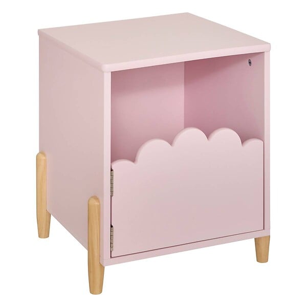 ATMOSPHERA - Table de chevet enfant Douceur rose 35,5x40cm - large