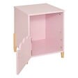 ATMOSPHERA - Table de chevet enfant Douceur rose 35,5x40cm - vignette