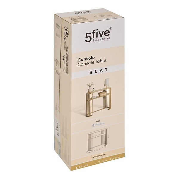 5 FIVE SIMPLY SMART - Console Slat 100x35x85cm - large
