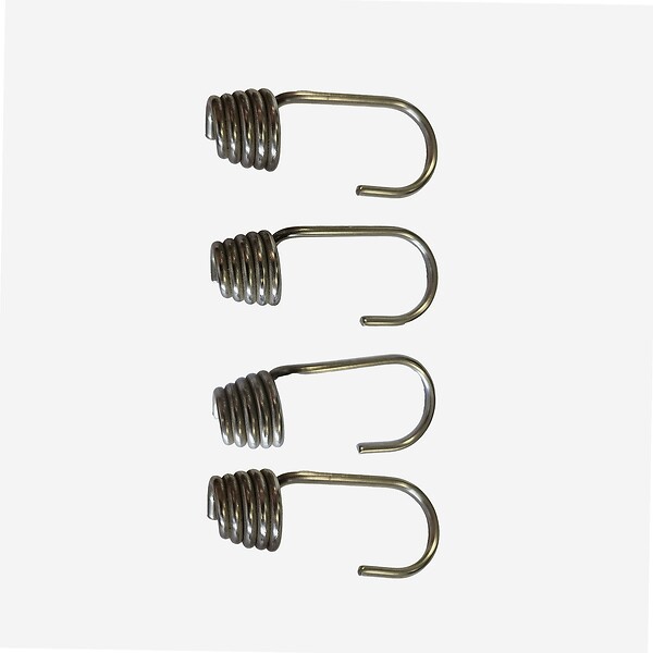 WERKAPRO - Crochets en inox pour tendeur  Lot de 4 10 mm - large