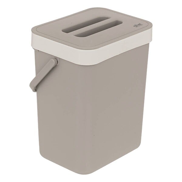 5 FIVE SIMPLY SMART - Poubelle de compost 5L en plastique taupe - large