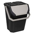 5 FIVE SIMPLY SMART - Poubelle de tri 37L en plastique noir - vignette
