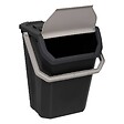 5 FIVE SIMPLY SMART - Poubelle de tri 37L en plastique noir - vignette