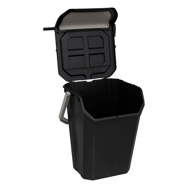 5 FIVE SIMPLY SMART - Poubelle de tri 37L en plastique noir - large