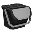 5 FIVE SIMPLY SMART - Poubelle de tri 24L en plastique noir - vignette
