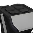 5 FIVE SIMPLY SMART - Poubelle de tri 24L en plastique noir - vignette