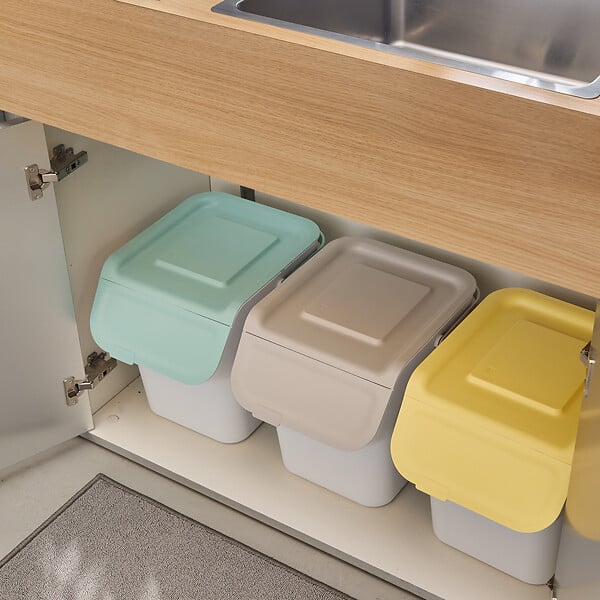 5 FIVE SIMPLY SMART - Poubelle de tri en plastique 20L - large