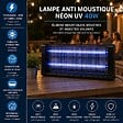 INTEC - Lampe Anti Moustique 40W Néon UV Intérieur/Extérieur Piège à Insectes 150m² Grille Haute Tension Anti Mouches Insectes volants - vignette