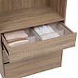 5 FIVE SIMPLY SMART - Rangement tiroir "Groomy" 2 compartiments beige 36x36cm - vignette
