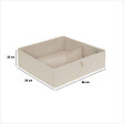 5 FIVE SIMPLY SMART - Rangement tiroir "Groomy" 2 compartiments beige 36x36cm - vignette