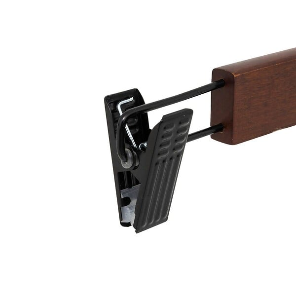 5 FIVE SIMPLY SMART - Lot de 2 cintres à pinces en bois foncé - large