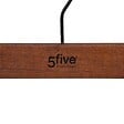 5 FIVE SIMPLY SMART - Lot de 2 cintres à pinces en bois foncé - vignette