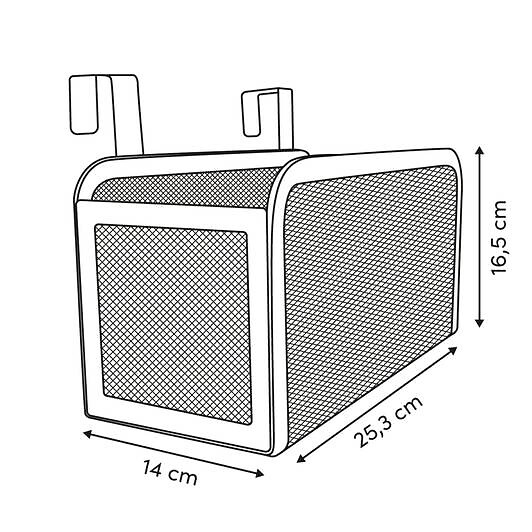 5 FIVE SIMPLY SMART - Etagère suspendue Spacy noir - large