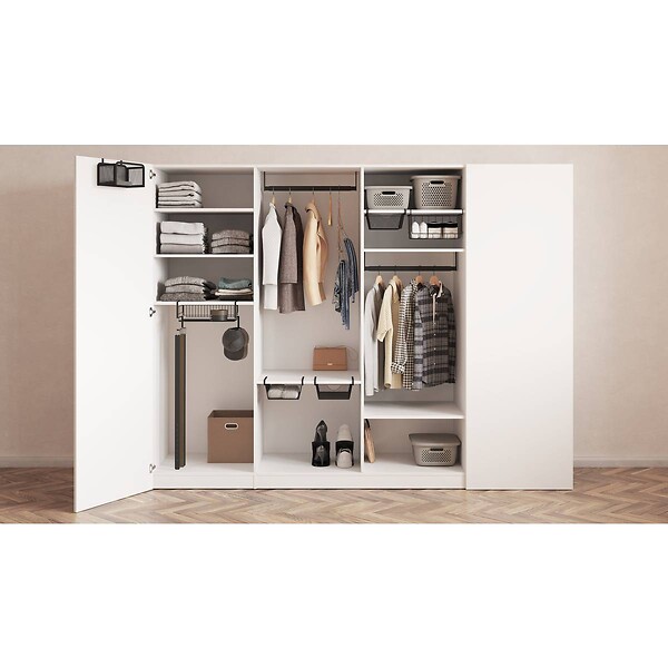 5 FIVE SIMPLY SMART - Etagère suspendue Spacy noir - large
