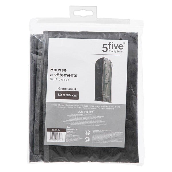5 FIVE SIMPLY SMART - Housse vêtements grand modèle noir - large