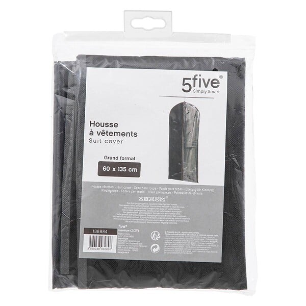 5 FIVE SIMPLY SMART - Housse vêtements grand modèle noir - large