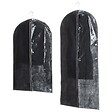 5 FIVE SIMPLY SMART - Lot de 2 housses vêtements grand modèle noir - vignette