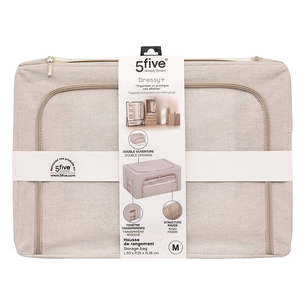 5 FIVE SIMPLY SMART - Housse de rangement "Groomy" double ouverture 50x35cm - large