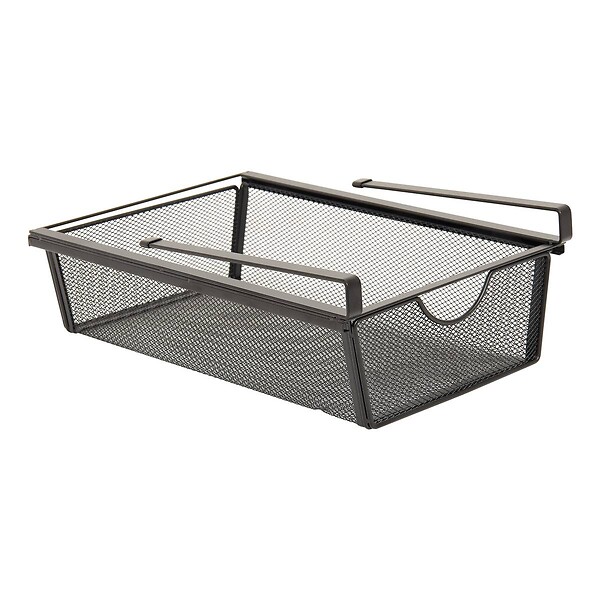 5 FIVE SIMPLY SMART - Etagère suspendue avec tiroir coulissant Spacy noir - large