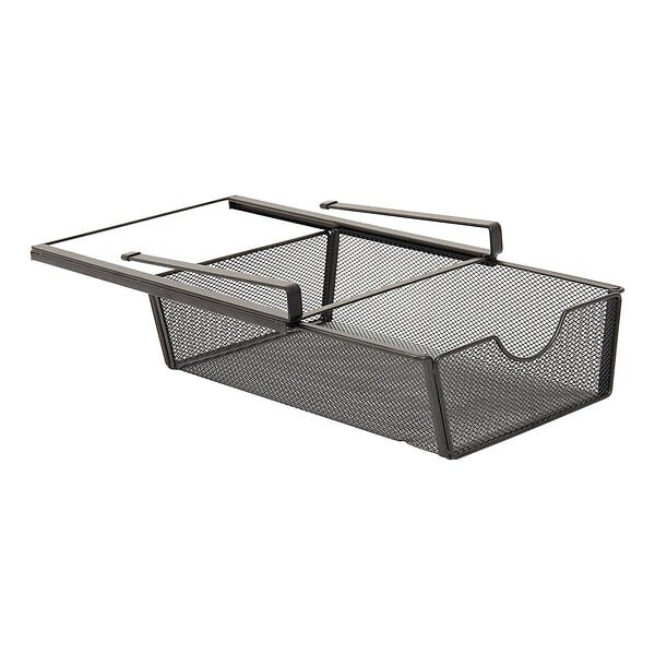 5 FIVE SIMPLY SMART - Etagère suspendue avec tiroir coulissant Spacy noir - large