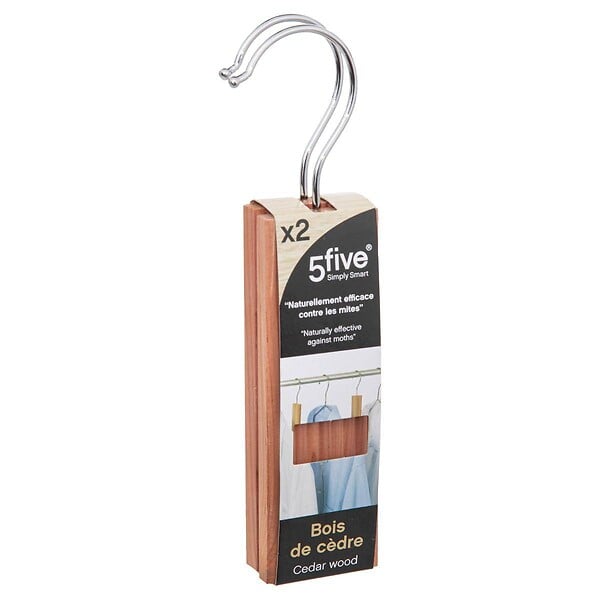 5 FIVE SIMPLY SMART - 2 cintres antimites en bois - large