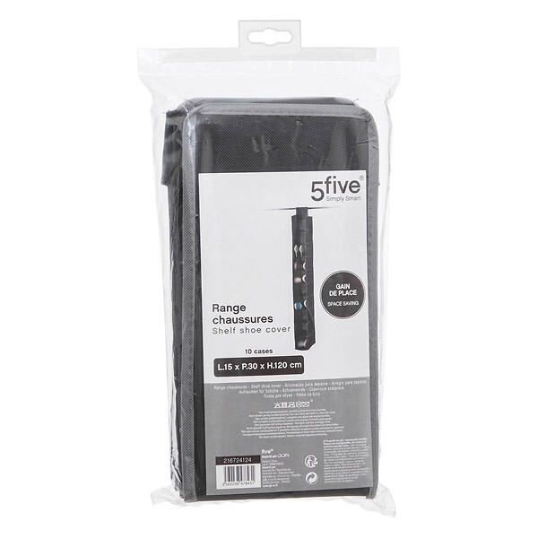 5 FIVE SIMPLY SMART - Range-chaussures x10 à accrocher noir - large