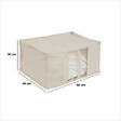 5 FIVE SIMPLY SMART - Housse de rangement "Groomy" souple beige 60x30cm - vignette