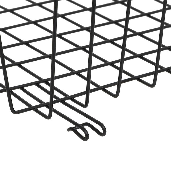 5 FIVE SIMPLY SMART - Panier de rangement à suspendre 31,5cm noir - large