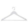 5 FIVE SIMPLY SMART - 3 cintres en bois Noir Rubber - Blanc - vignette