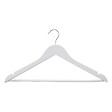5 FIVE SIMPLY SMART - 3 cintres en bois Noir Rubber - Blanc - vignette