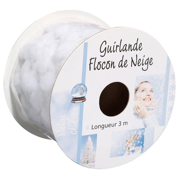 FEERIC LIGHTS & CHRISTMAS - Guirlande de Noël Mini Boule Coton - large