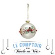FEERIC LIGHTS & CHRISTMAS - Boule de Noël Verre 80 mm Pompon 2 Assortiments - vignette
