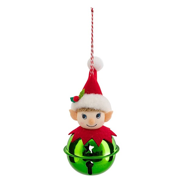 FEERIC LIGHTS & CHRISTMAS - Sujet lutin grelot métal H.12cm assorti - large