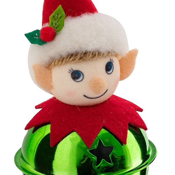 FEERIC LIGHTS & CHRISTMAS - Sujet lutin grelot métal H.12cm assorti - large