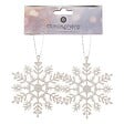 FEERIC LIGHTS & CHRISTMAS - SDN PLAST FLOCON BL PAILL X2 - vignette