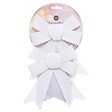 FEERIC LIGHTS & CHRISTMAS - Décoration nœud paillettes petit modèle x 2 14x48 cm blanc - vignette