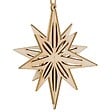 FEERIC LIGHTS & CHRISTMAS - SDN BOIS ETOILE POLAIR 3D 11CM - vignette