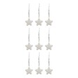 FEERIC LIGHTS & CHRISTMAS - SDN PLF ETOILES X9 BLANC 4CM - vignette
