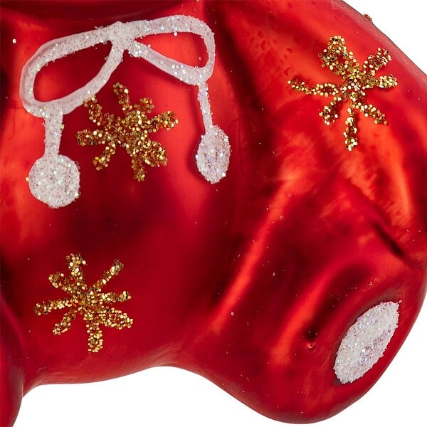 FEERIC LIGHTS & CHRISTMAS - SDN VERRE OURSON ROUGE 8CM - large