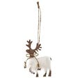 FEERIC LIGHTS & CHRISTMAS - Sujet renne avec fourrure 10cm bois - vignette