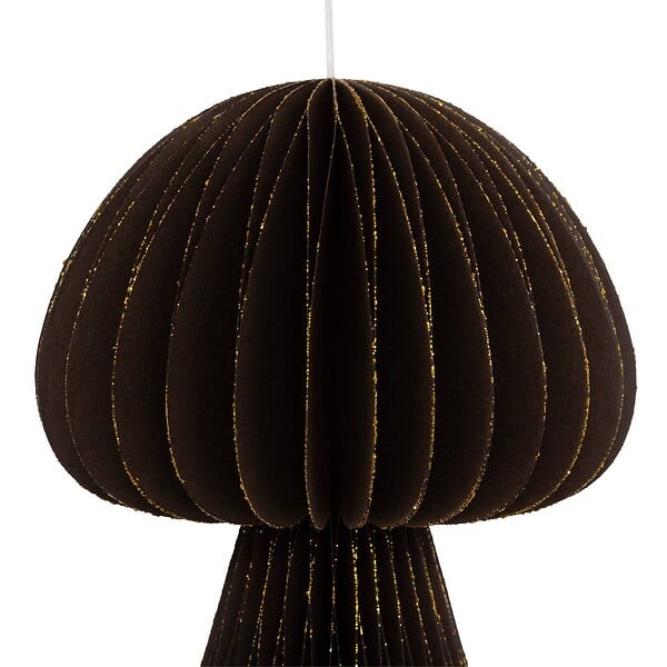FEERIC LIGHTS & CHRISTMAS - Sujet champignon papier H.15cm marron - large