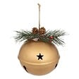 FEERIC LIGHTS & CHRISTMAS - Sujet grelot pomme de pain métal D.13cm doré - vignette
