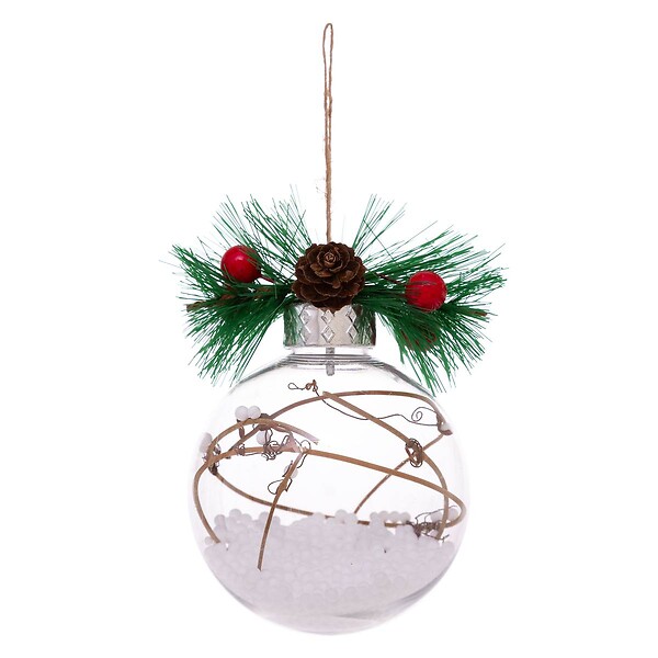 FEERIC LIGHTS & CHRISTMAS - Boule de Noël Transparent Décoration 8 cm - large