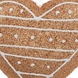 FEERIC LIGHTS & CHRISTMAS - Sujet cœur cookie paillettes polystyrène H.13cm marron - vignette