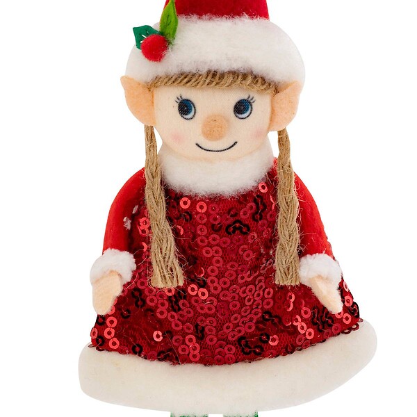 FEERIC LIGHTS & CHRISTMAS - Sujet lutin H.20cm polyester assorti - large