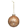FEERIC LIGHTS & CHRISTMAS - Boule de Noël Verre 70mm Paillettes Baroque - vignette