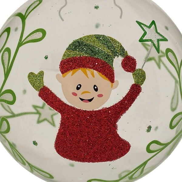 FEERIC LIGHTS & CHRISTMAS - BDN VERRE 80MM LUTIN RG PAILL - large