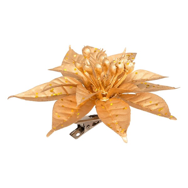 FEERIC LIGHTS & CHRISTMAS - SDN PLAST FLEUR X5 DORE 8CM - large