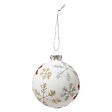 FEERIC LIGHTS & CHRISTMAS - Boule de Noël en Verre 80 mm Flocon 3 Assortiment - vignette